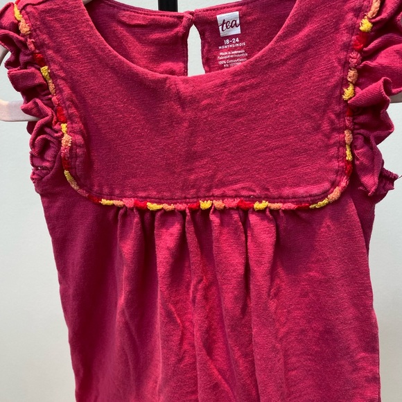 Tea Collection Pink Ruffle Bodysuit - Picture 8 of 15